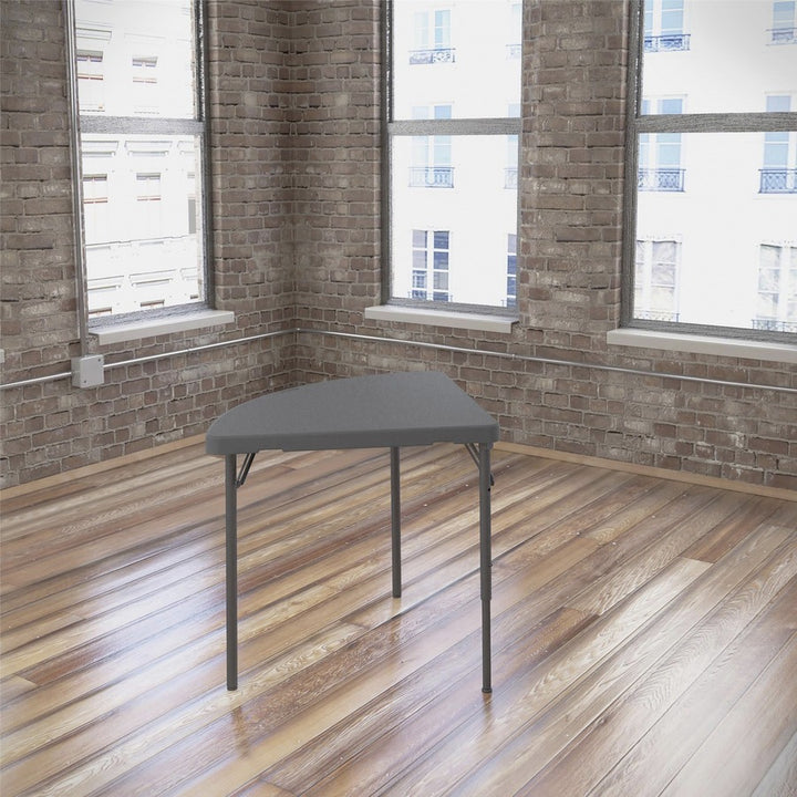 Image of Cosco Home And Office Products Table, Folding, Corner, 24"Wx24"Lx29-1/5"H, 2/CT, Gray