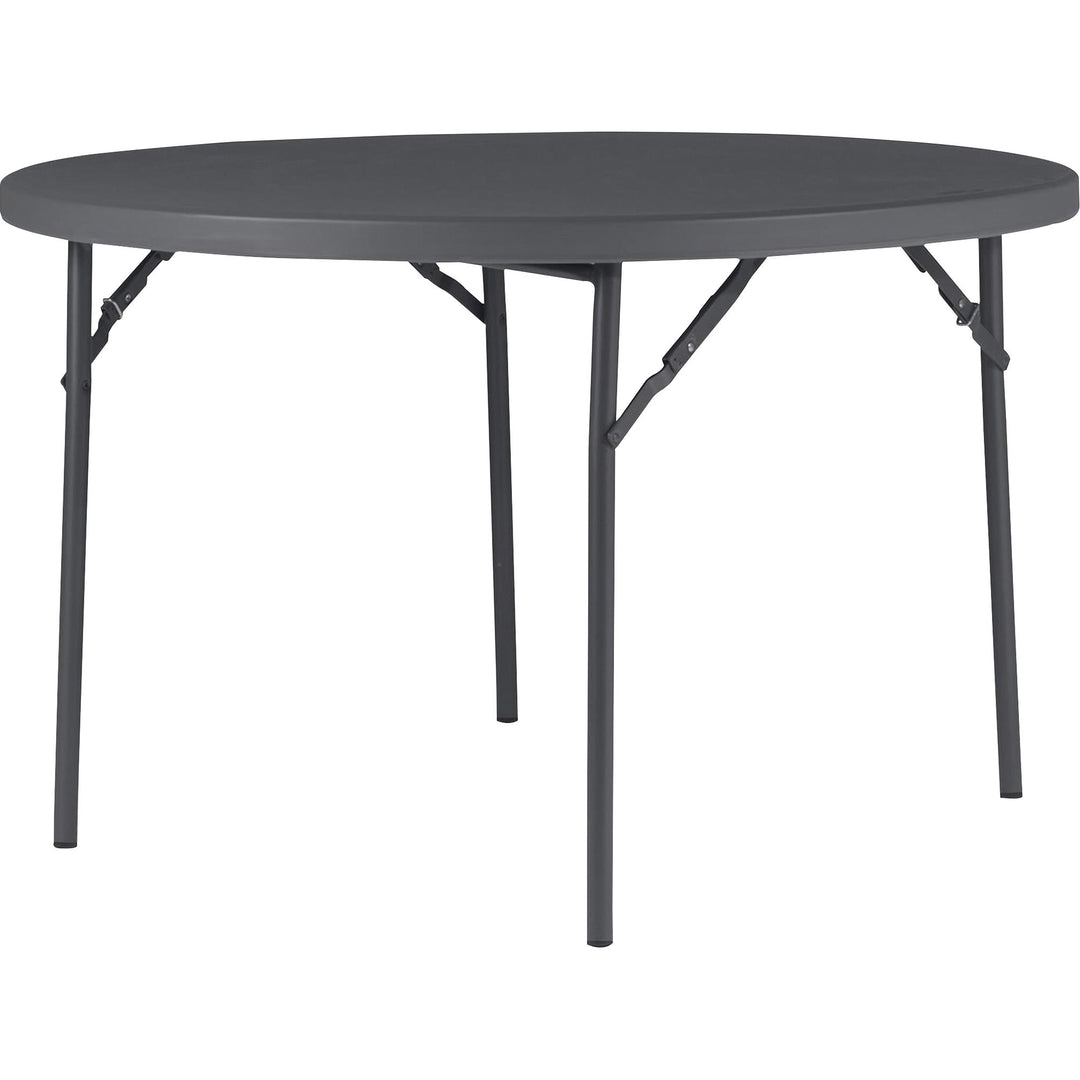 Image of Cosco Home And Office Products Table, Folding, Round, 48"Wx48"Lx29-3/10"H, Gray