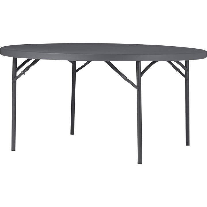 Image of Cosco Home And Office Products Table, Folding, Round, 60"Wx60"Lx29-3/10"H, Gray