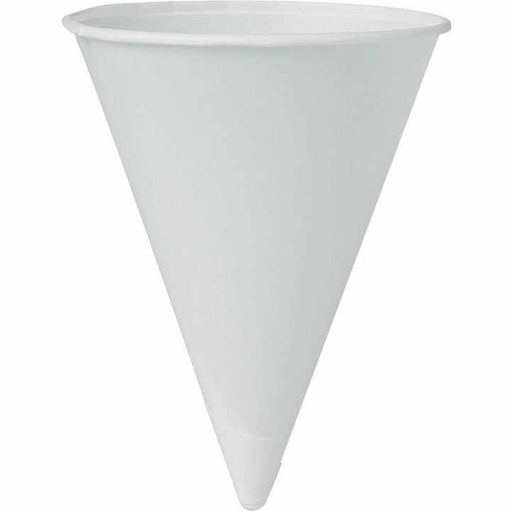 Image of SOLO® Cone Cups, Paper, 4oz, 200/PK, White