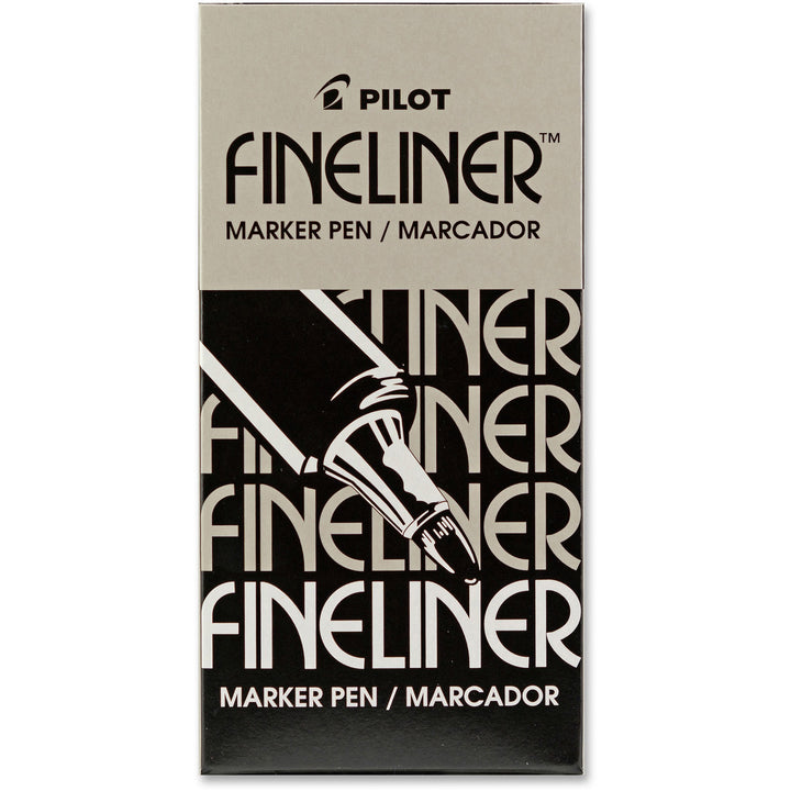 Image of Pilot® Marker,Fineliner,Airtight Cap,0.7mm,Fine Point,12/BX,BK Ink
