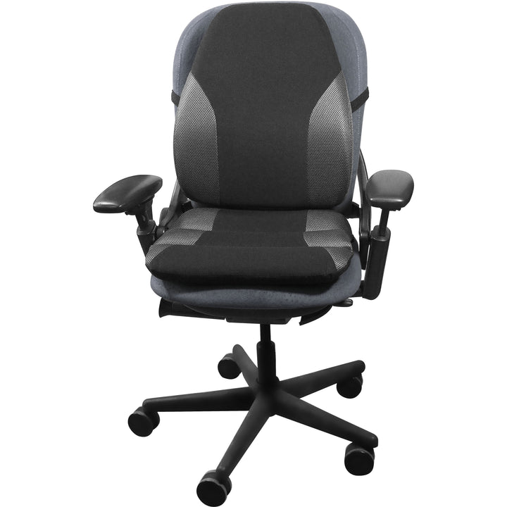 Image of Kantek Backrest, Memory Foam, 2-3/4"Wx18"Lx20"H, Black/Gray