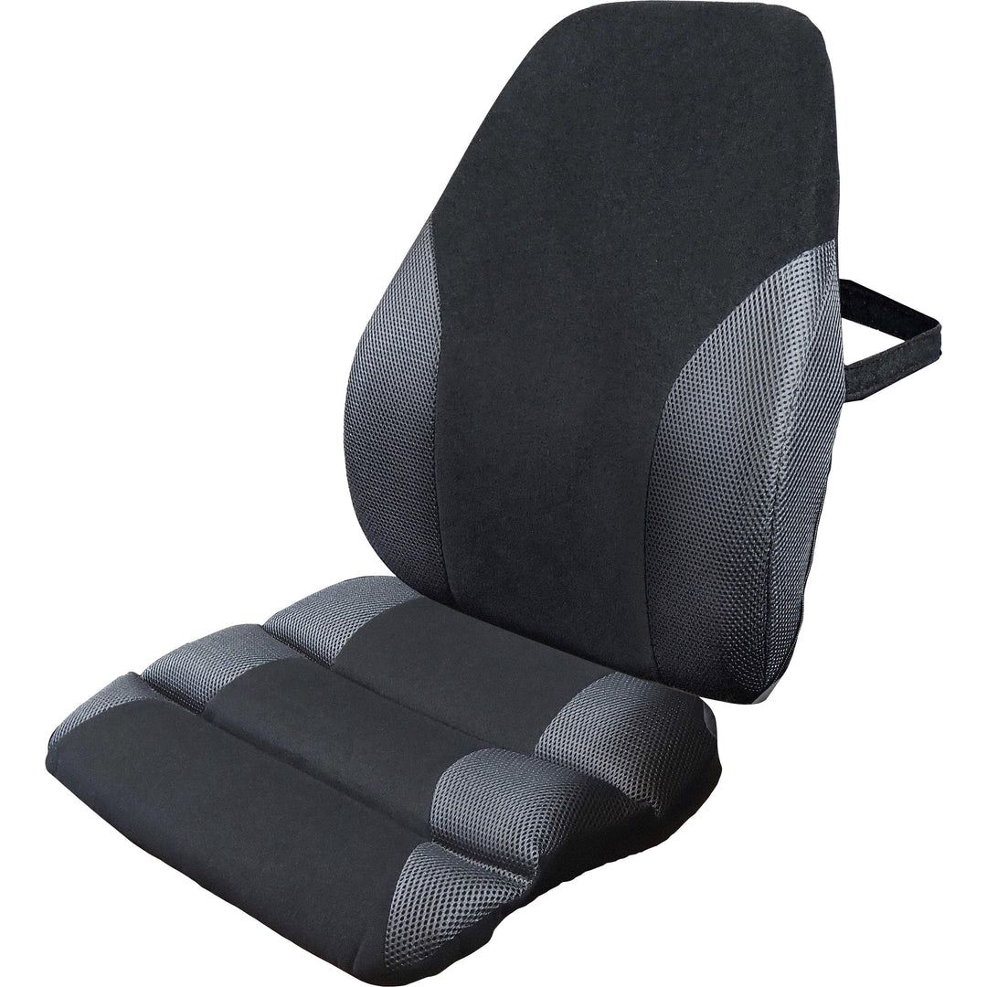 Image of Kantek Backrest, Memory Foam, 2-3/4"Wx18"Lx20"H, Black/Gray