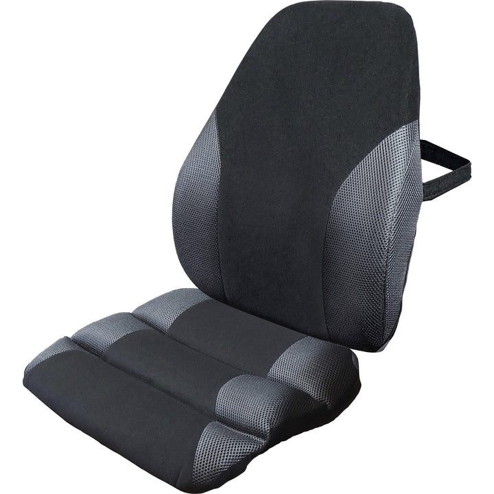 Image of Kantek Backrest, Memory Foam, 2-3/4"Wx18"Lx20"H, Black/Gray