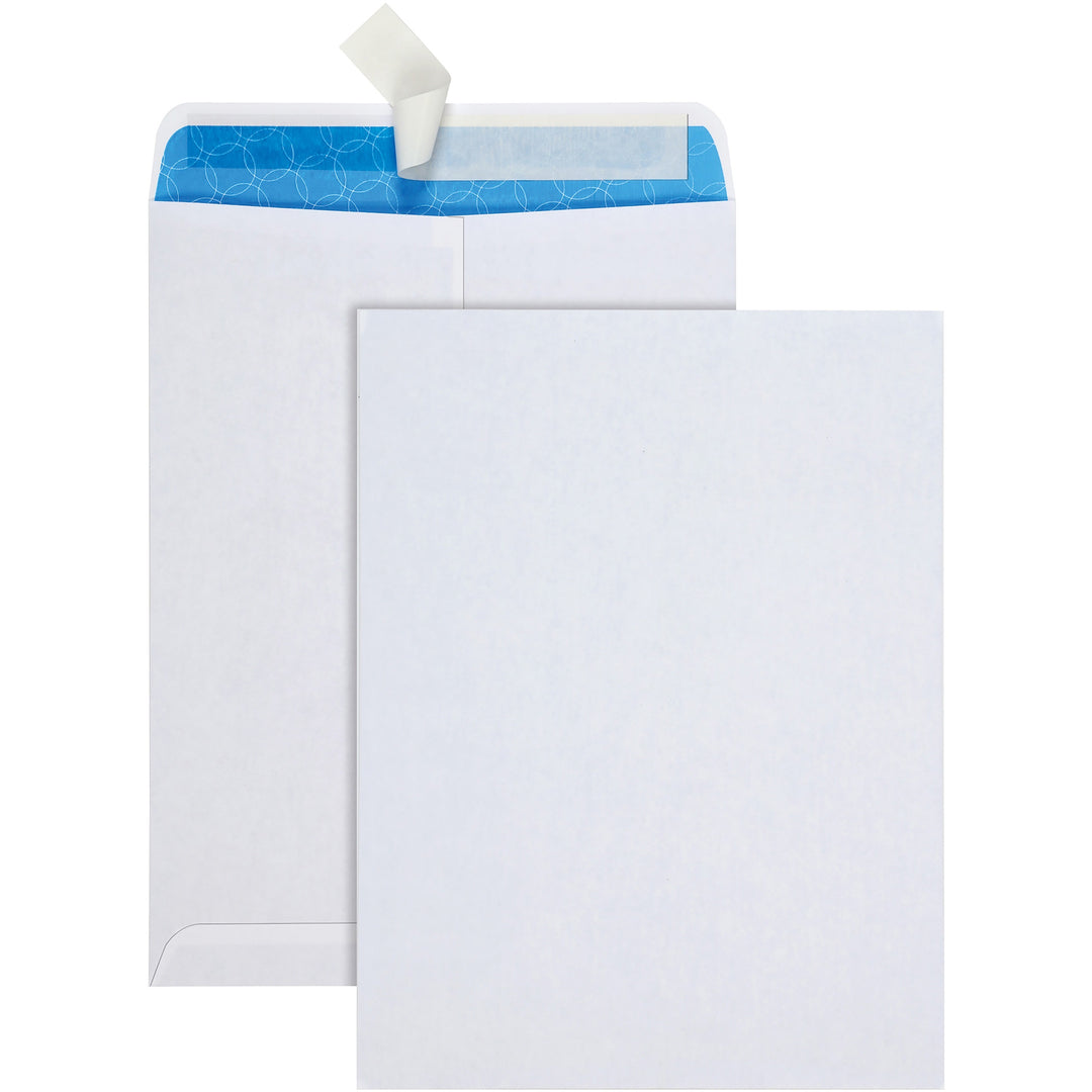 Image of Quality Park Catalog Envelopes, Redi-Strip,Tint, 9"x12", 100/BX, White