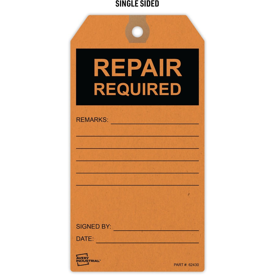 Image of Avery® Repair Required Tags,Pre-strung,3"x5-3/4",25/PK,OE