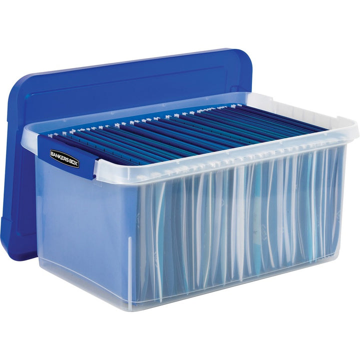 Image of Fellowes® File Box,Stackable,TAA Compl,14-1/5"x20"x10-5/8",CL/BE