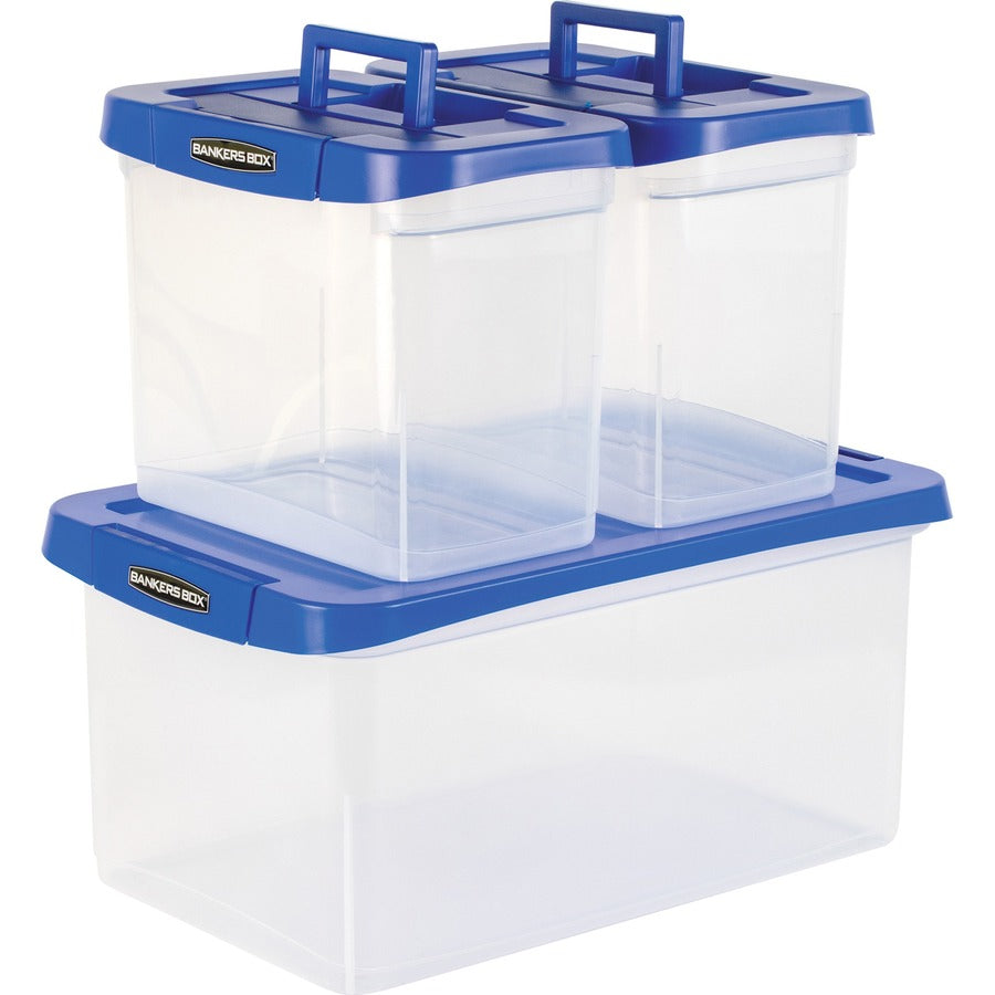 Image of Fellowes® File Box,Stackable,TAA Compl,14-1/5"x20"x10-5/8",CL/BE