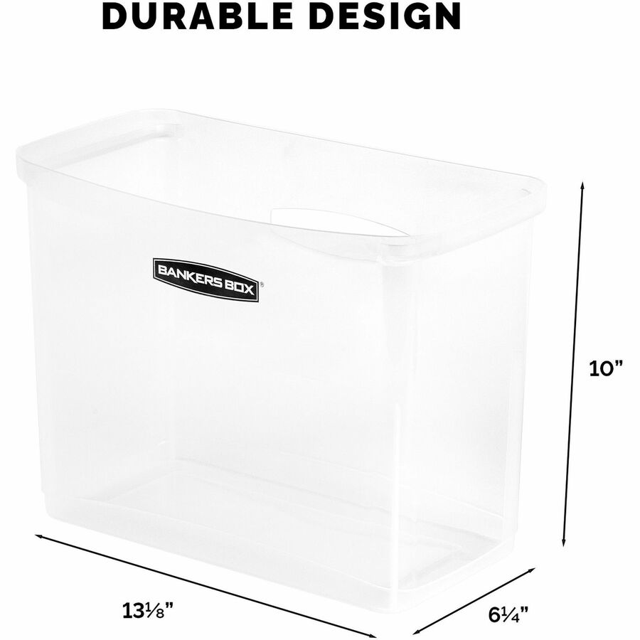Image of Fellowes® Storage Bin,f/Drawers/Plastic Boxes,Letter,9.8"x12"x6.3",CL