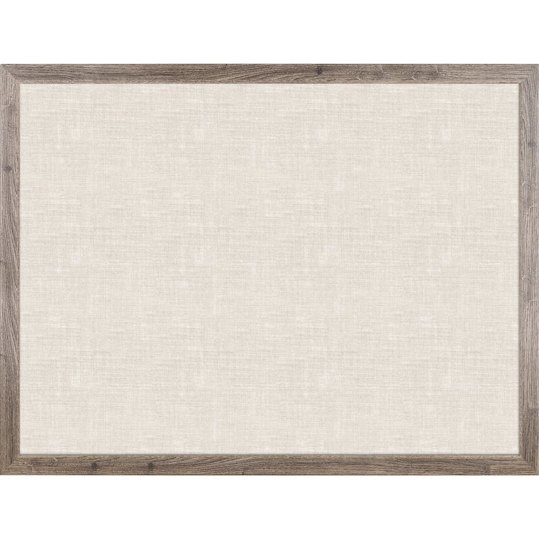 Image of U Brands Bulletin Board, Linen, 48"Wx36"H, Rustic/Natural