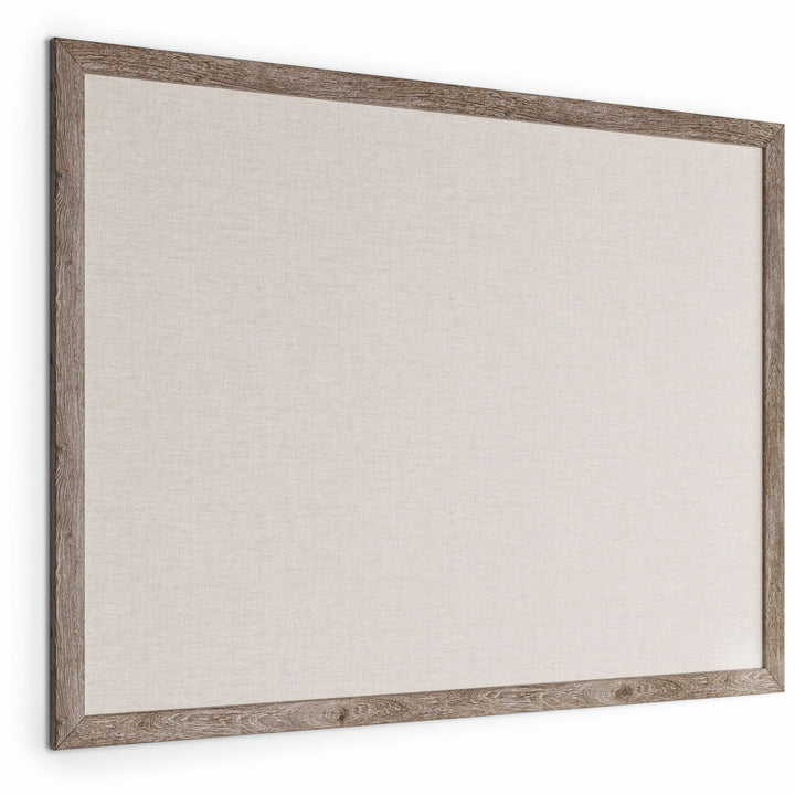 Image of U Brands Bulletin Board, Linen, 48"Wx36"H, Rustic/Natural