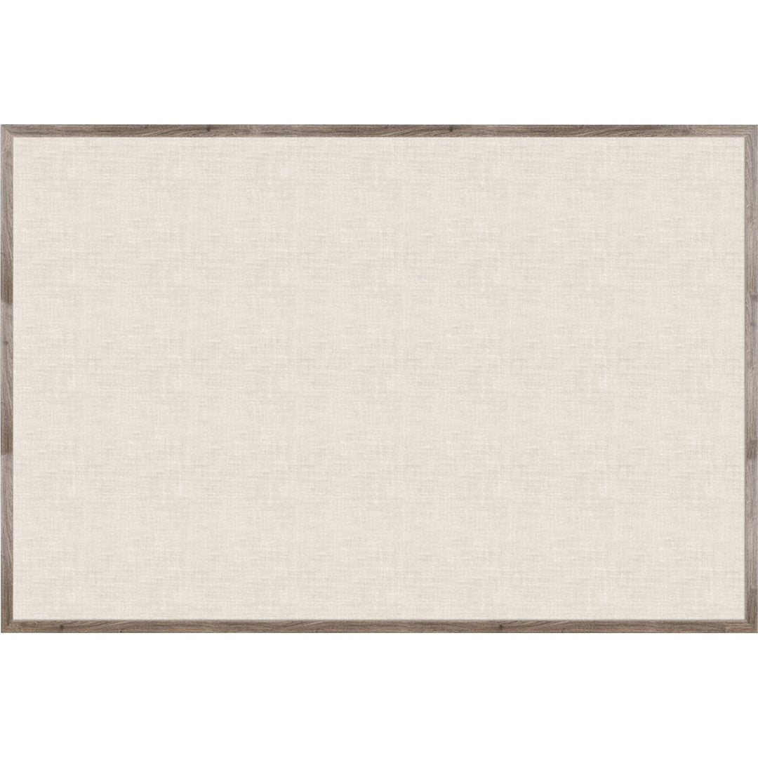 Image of U Brands Bulletin Board, Linen, 72"Wx48"H, Rustic/Natural