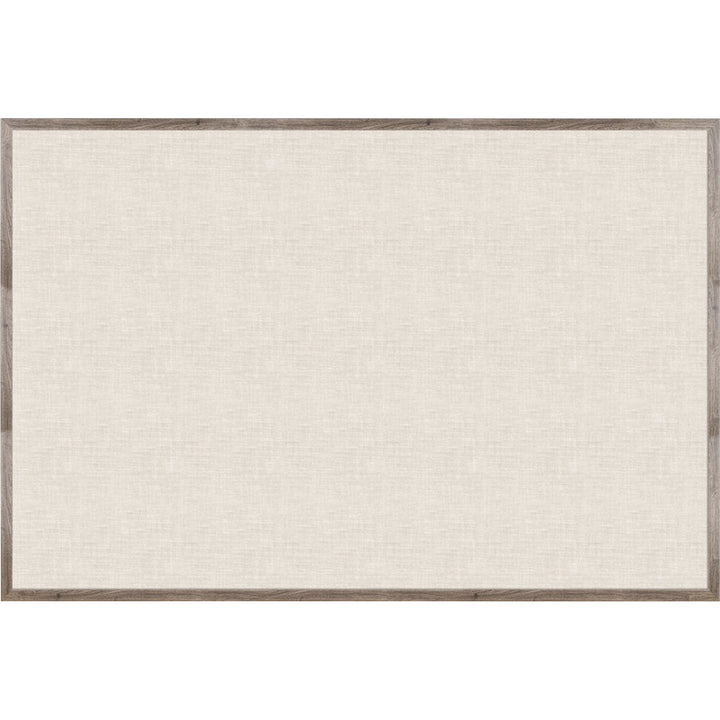 Image of U Brands Bulletin Board, Linen, 72"Wx48"H, Rustic/Natural