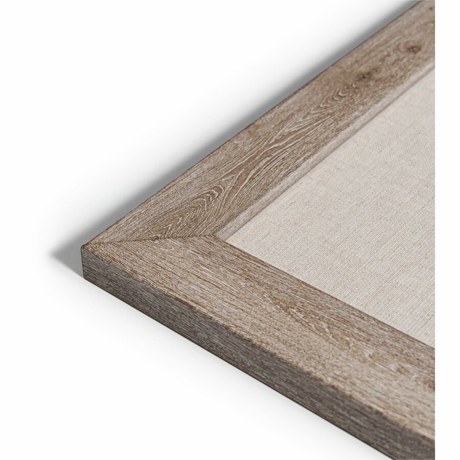 Image of U Brands Bulletin Board, Linen, 72"Wx48"H, Rustic/Natural