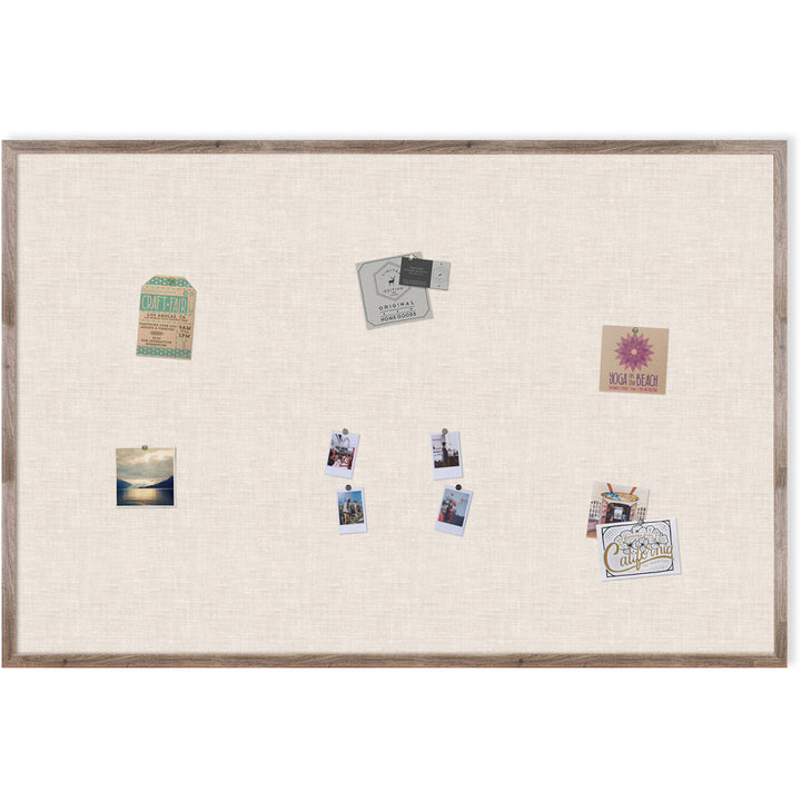 Image of U Brands Bulletin Board, Linen, 72"Wx48"H, Rustic/Natural