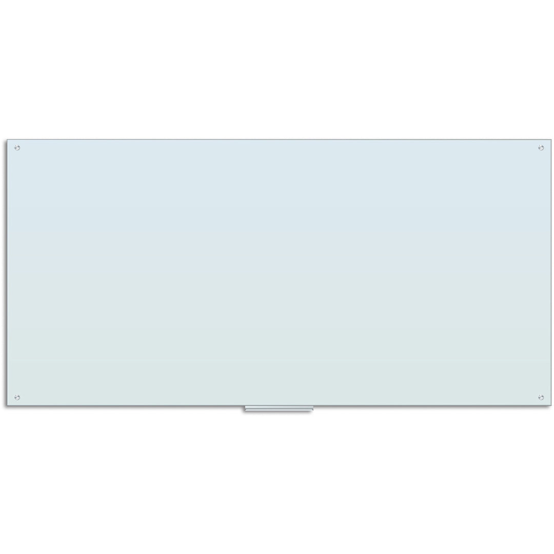 Image of U Brands Glass Dry Erase Board, 96" x 48" (Actual Size: 95" x 47"), White Surface