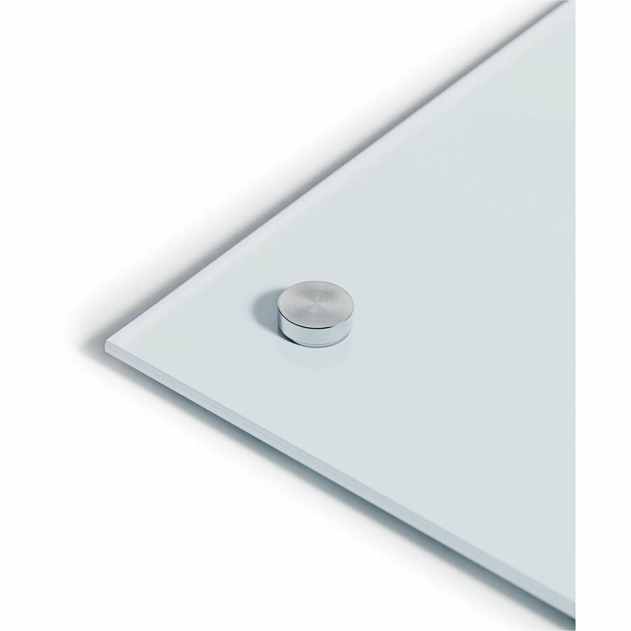 Image of U Brands Glass Dry Erase Board, 96" x 48" (Actual Size: 95" x 47"), White Surface