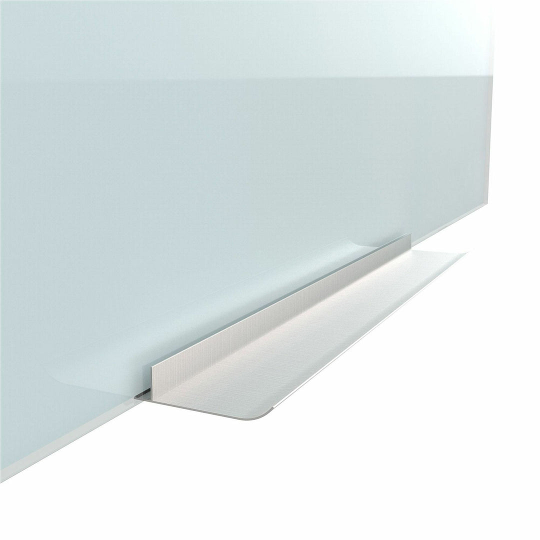 Image of U Brands Glass Dry Erase Board, 96" x 48" (Actual Size: 95" x 47"), White Surface