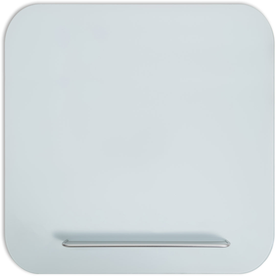 Image of U Brands Dry-erase Board, Glass, Magnetic, 35"x35", White