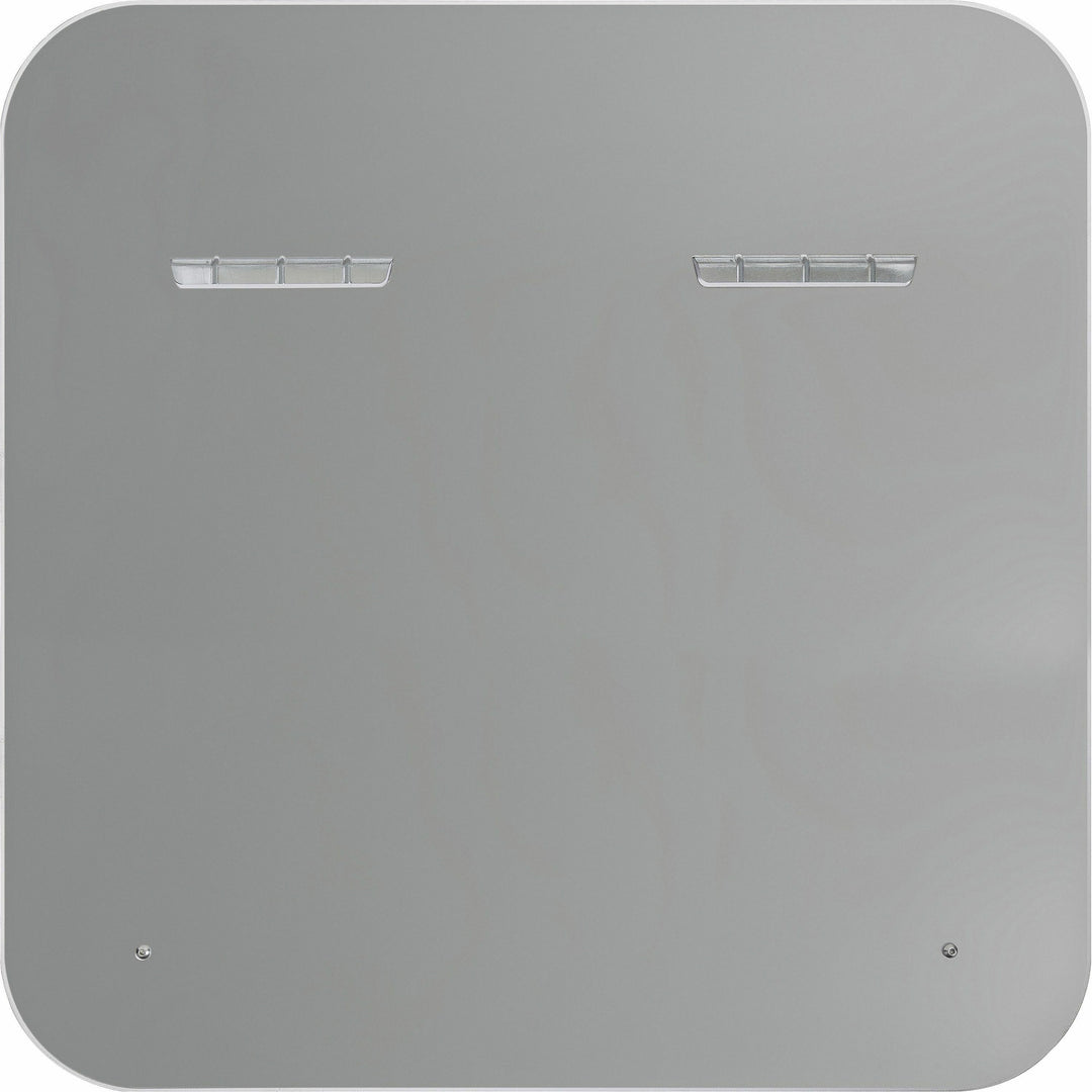 Image of U Brands Dry-erase Board, Glass, Magnetic, 35"x35", White