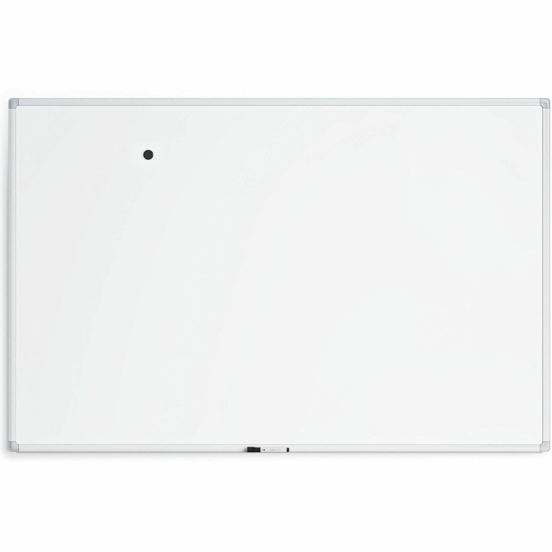 Image of U Brands Whiteboard,Magnetic,Porcelain Steel/AluminumFrame,72"x48",WE