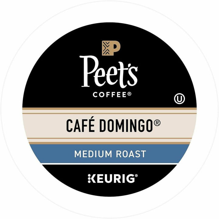 Image of Peet's 2404 Cafe Domingo Coffee, Compatible with Keurig Brewer, Medium, K-Cup, Cafe Domingo, 22 / Box