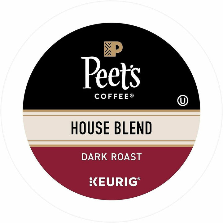 Image of Peet's 2410 House Blend Coffee, Compatible with Keurig Brewer, Dark, K-Cup, 22 / Box