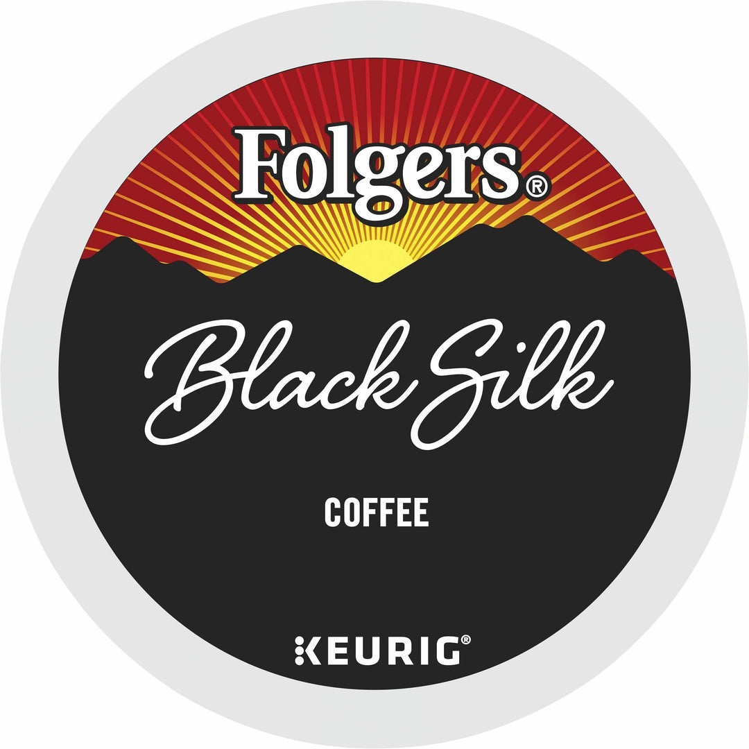 Image of Folgers® 7457 Black Silk Coffee, Compatible with Keurig Brewer, Dark, K-Cup, Black Silk, 24 / Box