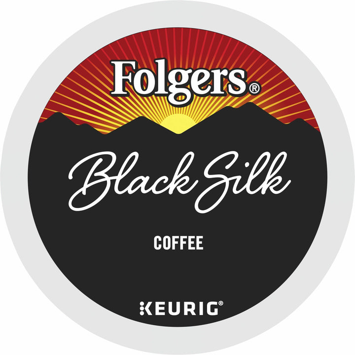 Image of Folgers® 7457 Black Silk Coffee, Compatible with Keurig Brewer, Dark, K-Cup, Black Silk, 24 / Box