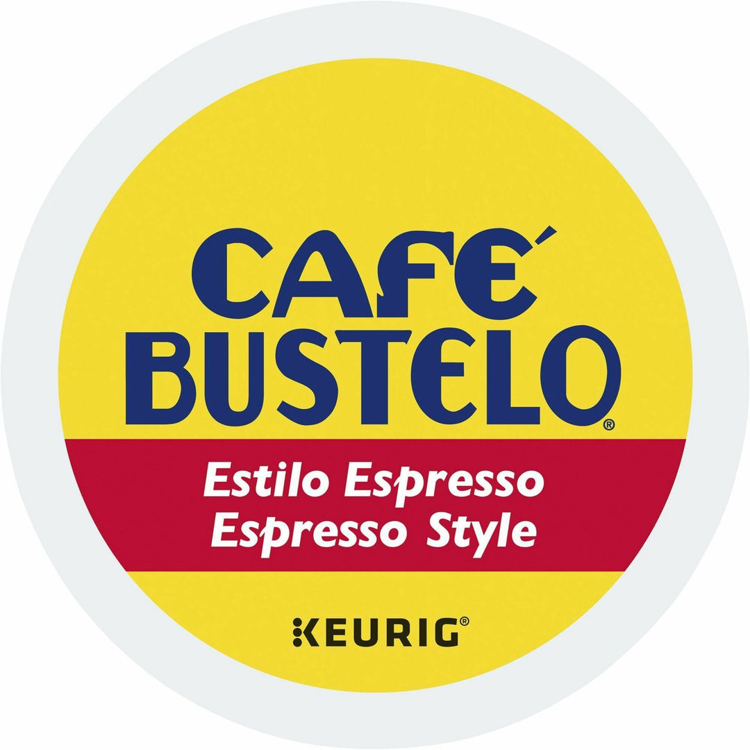 Image of Cafè Bustelo® 8996 Espresso Style Coffee, Compatible with Keurig Brewer, Dark, K-Cup, 24 / Box