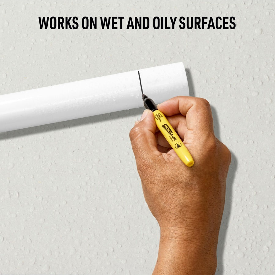 Image of Avery® MARKS A LOT UltraDuty Permanent Markers, Fine Bullet Tip, Black 12/Box