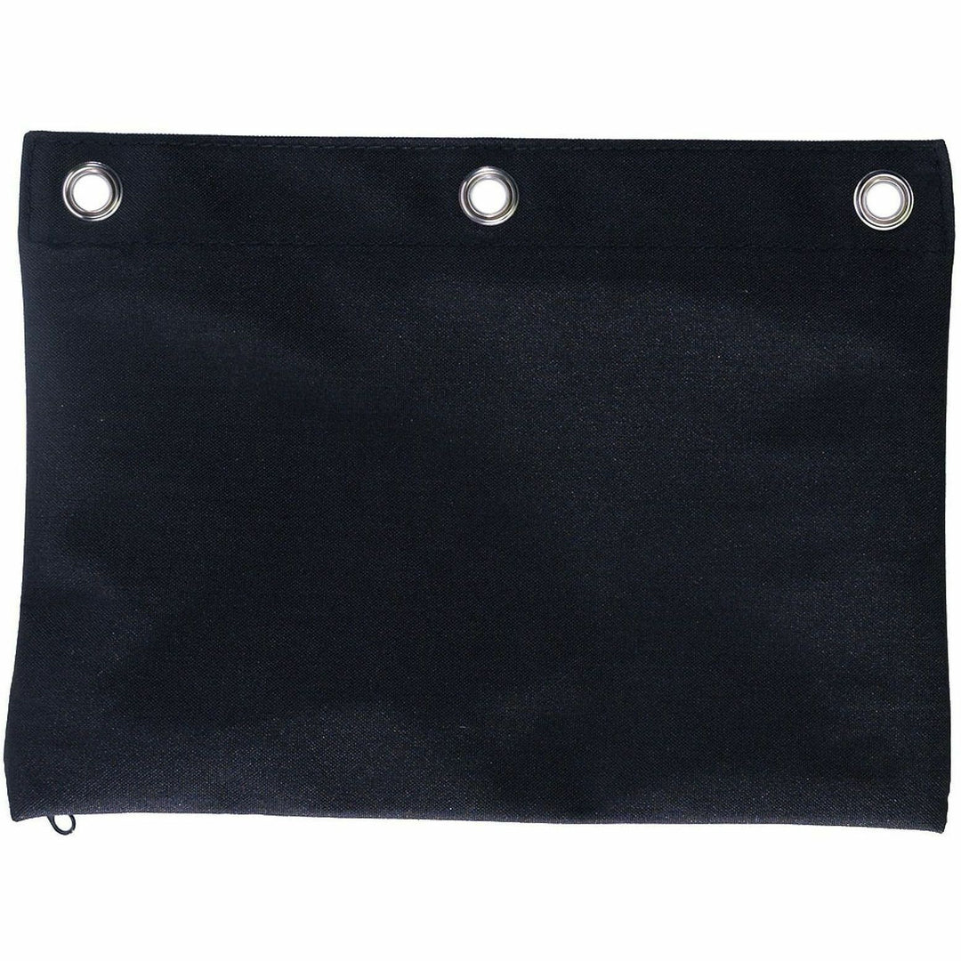 Image of Business Source 18303 Binder Pencil Pouch, 10" H x 7.4" Width, Black, 6 / Pack