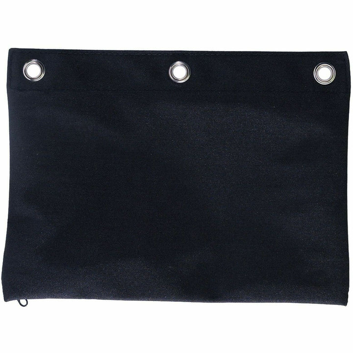 Image of Business Source 18303 Binder Pencil Pouch, 10" H x 7.4" Width, Black, 6 / Pack
