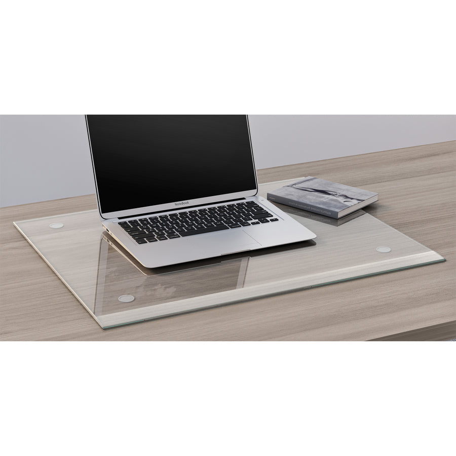 Image of Lorell Desk Pad, 1-1/4" Bevel Edge, 24"Wx19"H, Clear