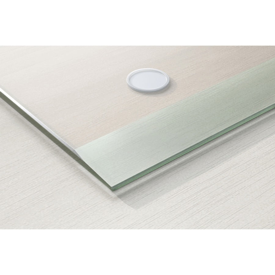 Image of Lorell Desk Pad, 1-1/4" Bevel Edge, 36"Wx20"H, Clear