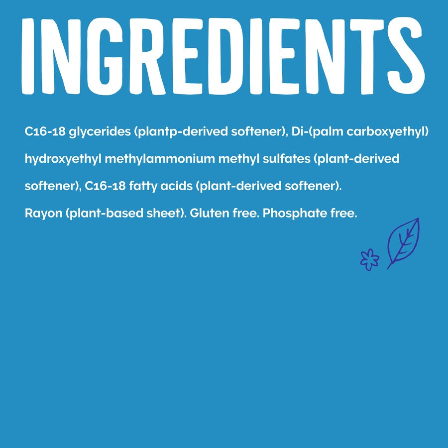 Image of Seventh Generation® Laundry Dryer Sheets, Free&Clear, 80/BX, White