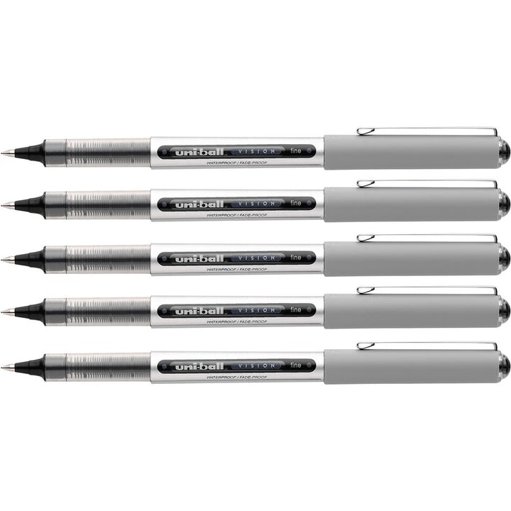 Image of uniball® Pen, Rollerball, Nonrefillable, 0.7mm, 5/PK, Black