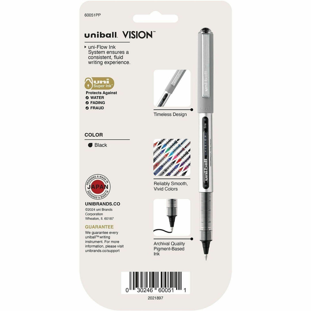 Image of uniball® Pen, Rollerball, Nonrefillable, 0.7mm, 5/PK, Black
