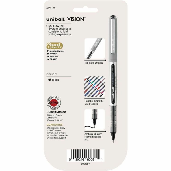 Image of uniball® Pen, Rollerball, Nonrefillable, 0.7mm, 5/PK, Black