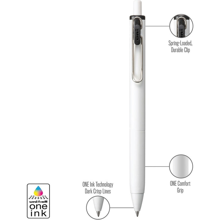 Image of uniball™ 70307 ONE Gel Pen, 0.7 mm Medium Pen Point, Multi Ink, Gel-based, 4 / Pack