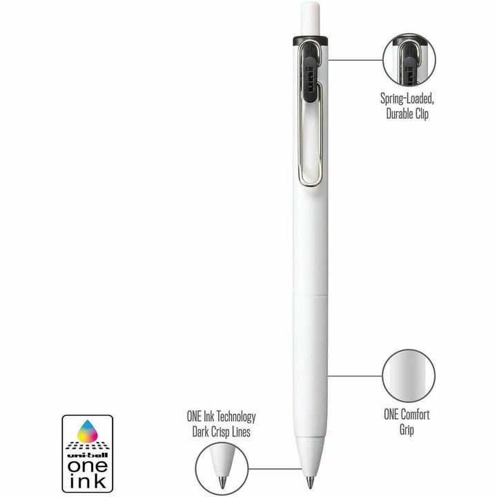 Image of uniball™ 70307 ONE Gel Pen, 0.7 mm Medium Pen Point, Multi Ink, Gel-based, 4 / Pack