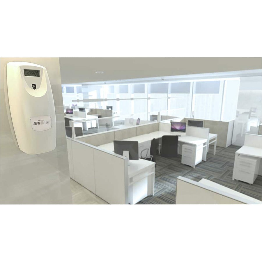 Image of Vectair Systems, Inc. Air Freshener Dispenser, Airoma, 3-1/2"x4"x9-4/5", White