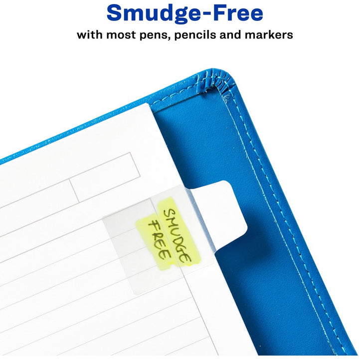 Image of Avery® Ultra Tabs Repositionable Tabs, 1/10-Cut, 1" Wide, White, 40/Pack