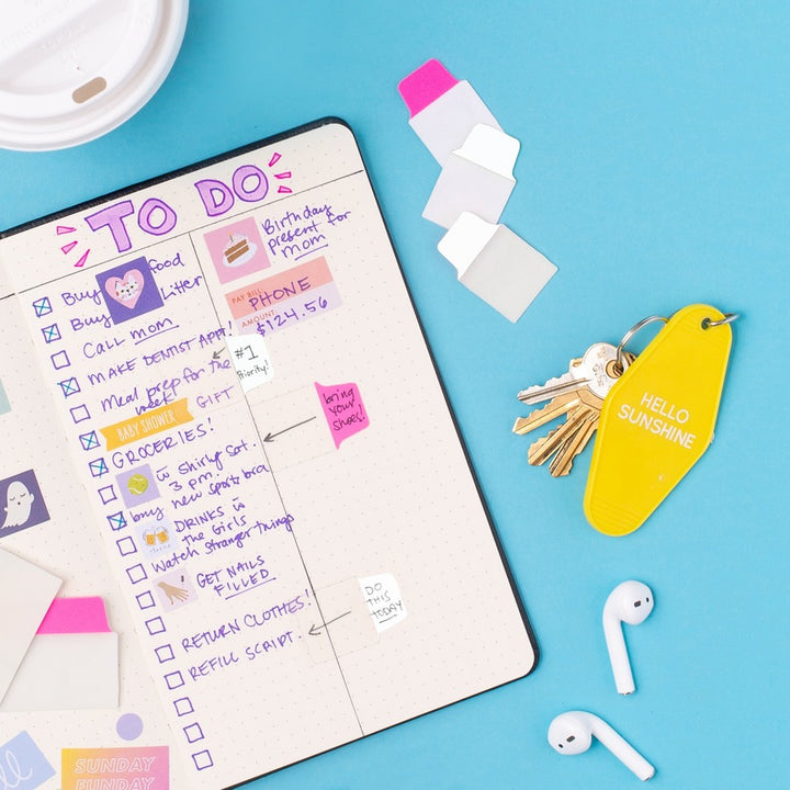 Image of Avery® Ultra Tabs Repositionable Tabs, 1/10-Cut, 1" Wide, White, 40/Pack