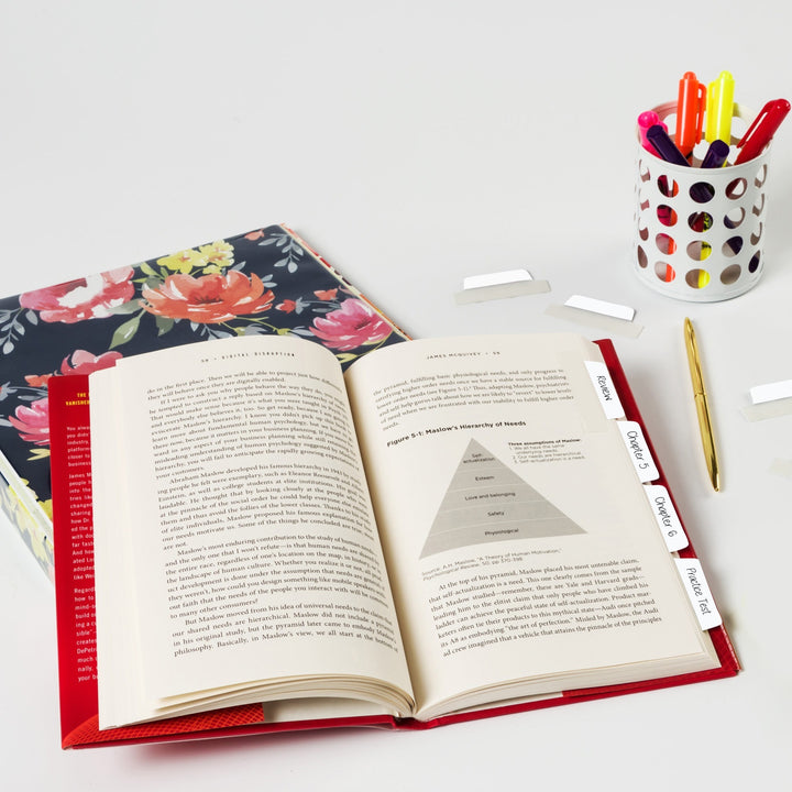 Image of Avery® Tabs,Ultra,2-Side Writable,Margin,2-1/2"x1",24/PK,White