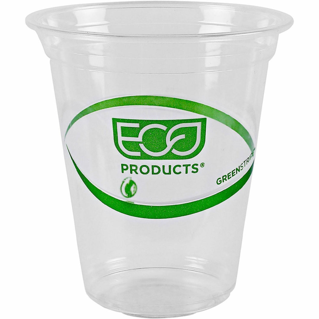 Image of Eco-Products® Cold Cup, Eco Friendly, 16oz, 50/PK, Clear/GreenStripe
