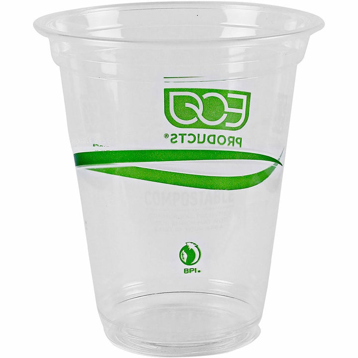 Image of Eco-Products® Cold Cup, Eco Friendly, 16oz, 50/PK, Clear/GreenStripe