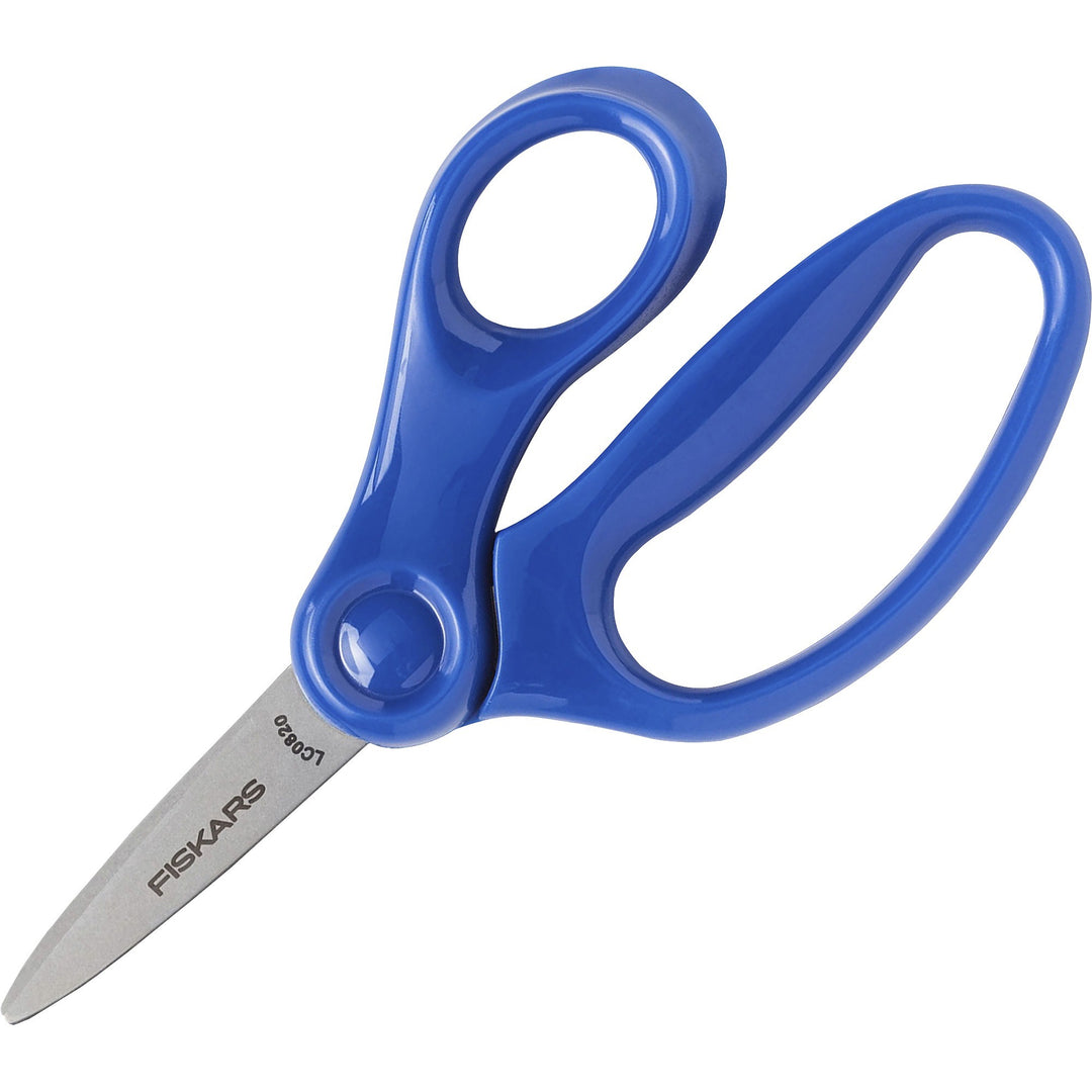 Image of Fiskars® Scissors,f/Children,Safety Edge Blades,Pointed,5",Blue