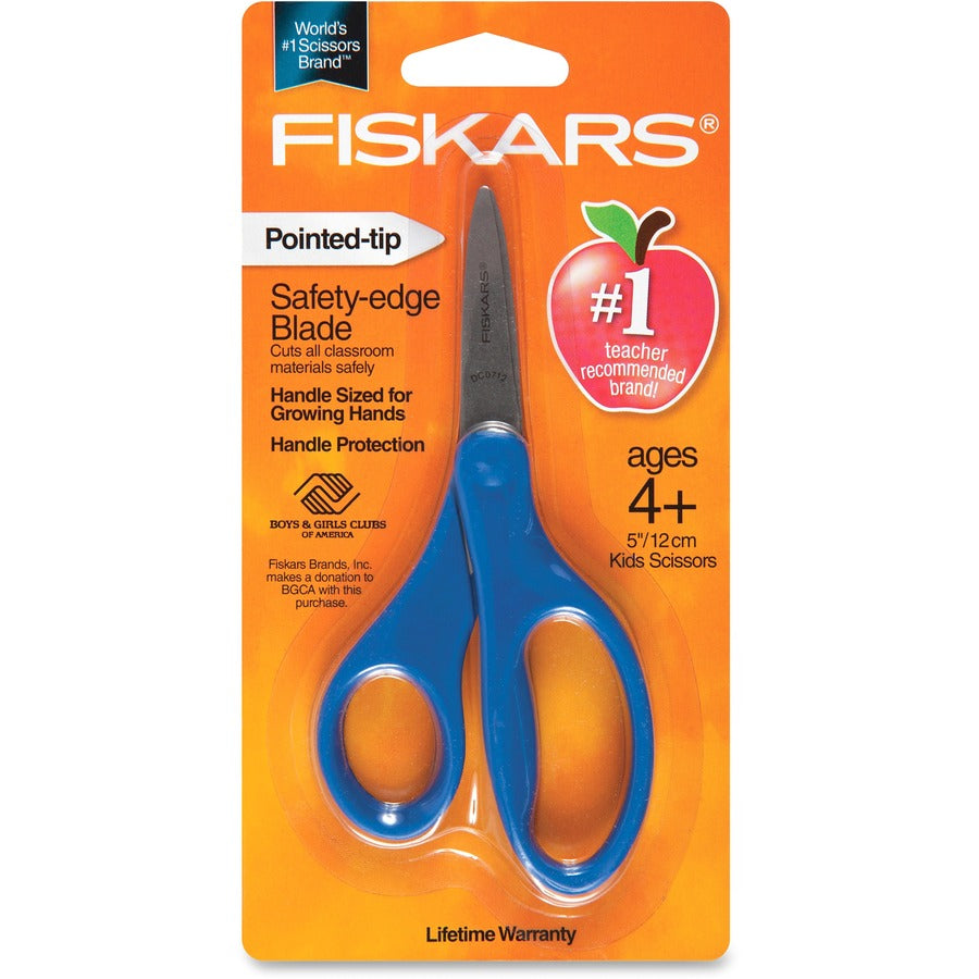 Scissors F Fiskars Scissors,f/Children,Safety Edge Blades,Pointed,5