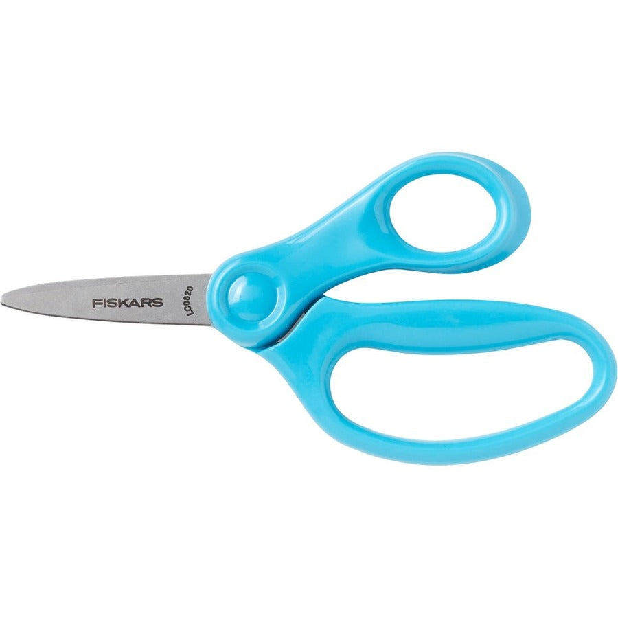 Image of Fiskars® Scissors,f/Children,Safety Edge Blades,Pointed,5",Turquoise